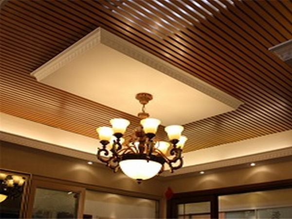 張家口室內生態木吊頂案例